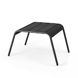 thumbnail of Set van 2 grijze metalen relaxfauteuils met voetensteun