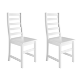 thumbnail of Weißer Stuhl Eris Küchenstuhl Massivholzstuhl Esszimmerstuhl 90.71-21-D W