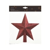 thumbnail of Christbaumspitze Stern mit Glitzer 19cm Kunststoff - Ochsenblut