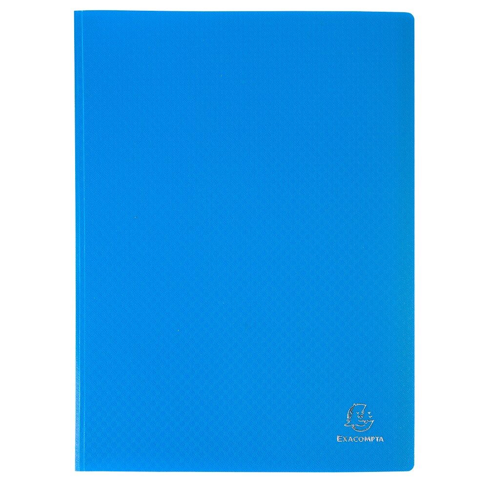 Exacompta Sichtmappe aus weichem PP 300µ mit 20 gekörnten Hüllen, blickdicht, A4