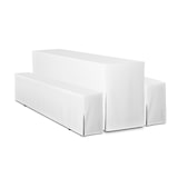 thumbnail of TexDeko Biertischhusse Premium für Bierzeltgarnitur 220 x 70cm Blickdicht waschbar (Weiß) 