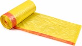 thumbnail of Müllbeutel mit Zugband aus HDPE – 60 × 65 cm – 50 L – 12 µm – Gelb – Reißfest & Stabil – 1500 Stück Karton – RyanPack
