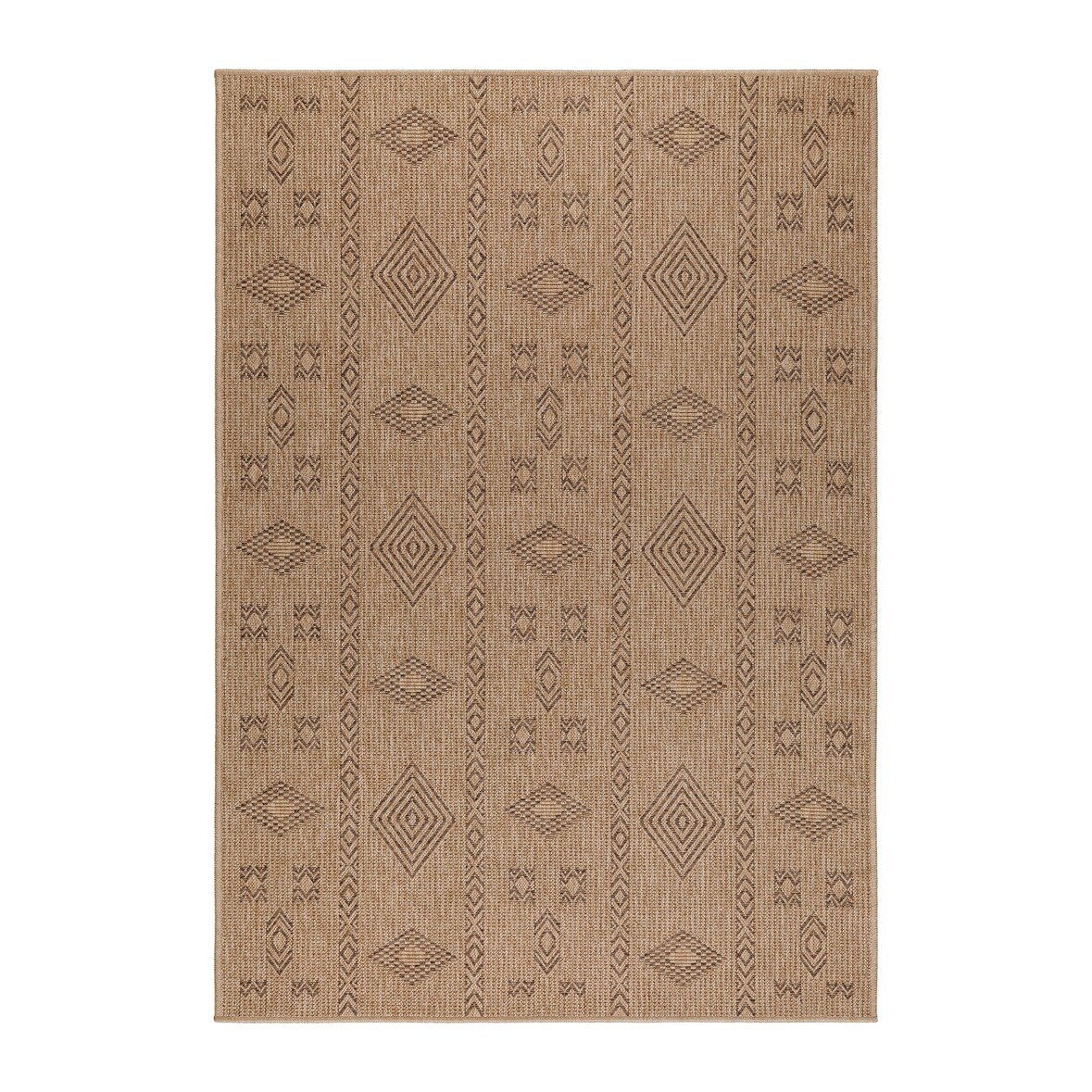 Carpetsale24 In & Outdoor Läufer Teppich 80x250 cm – Schmaler Wetterfester Teppich in Natur Jute-Optik – Ideal als Küchenläufer, Flurteppich
