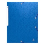 thumbnail of Exacompta  Cod. 55752E - Cartella 3 lembi con elastici Maxi Capacity Scotten cartoncino lustré 425 g/mq - 24x32cm blu - Confezione da  50 pz.