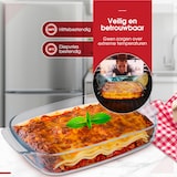 thumbnail of HGMD Pirofila per lasagne 3800 ML - Vetro - Rettangolare - Piatto da forno - Lavabile in lavastoviglie