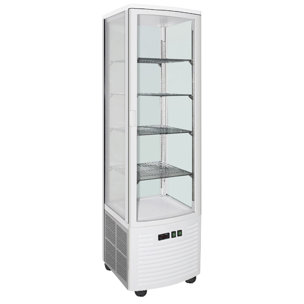 Koelkast met vitrine met poten - 515x485x1900 mm - 260 W 230/1V - 14069270 Eurast