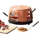thumbnail of Emerio PO-116124.1  - Pizzarette - 8 Persoons - Pre-bake functie - Handgemaakte terracotta koepel