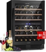 thumbnail of Klarstein Vinovilla 50 Duo Zweizonen-Weinkühlschrank 153l 51 Fl. 3-Farben Glastür Schwarz