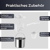 thumbnail of KLAMER 2-in-1 Eismaschine & Joghurtbereiter 2 L, 180 W Eiscrememaschine aus Edelstahl mit Kühl- und Heizfunktion, hausgemachtes Speiseeis mit selbstk…