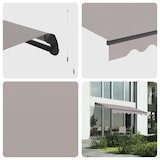 thumbnail of Wasabi - Toldo Exterior Enrollable 3x2,5 Gris Poliéster – Estructura Aluminio Antracita Inclinación Regulable