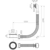 thumbnail of Waschbecken-Überlauf verchromt