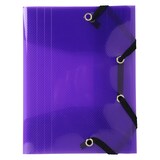 thumbnail of Exacompta 25x Elastomap met 3 kleppen, transparante PP Crystal 5/10e, pocket formaat 12x16cm, geassorteerde kleuren