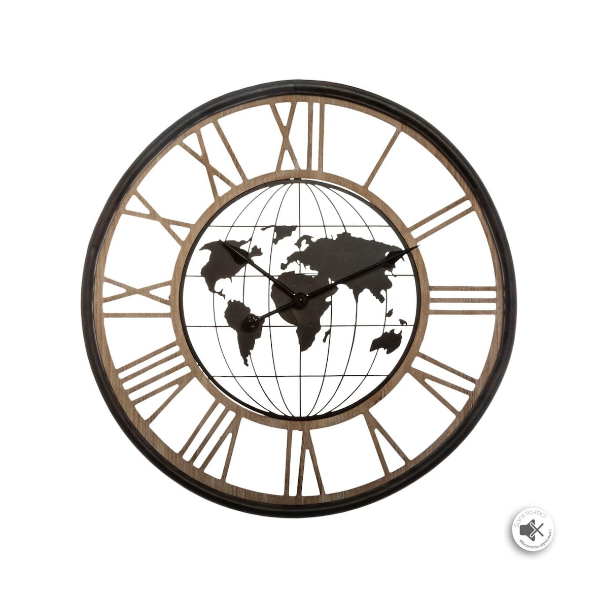 Atmosphera - Relógio mecânico Ø67cm em metal preto