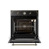 thumbnail of Victoria Einbaubackofen Retro-Design 9 Funktionen 50-250°C schwarz Schwarz