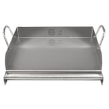 thumbnail of GVK ECO Edelstahl Grillplatte 32cm Grillaufsatz Grillpfanne Pizzaplatte