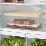 thumbnail of Pack 12 Bandeja para descongelar alimentos 6,5l (Tapa Beige) - Sin BPAs. Hostelería, restaurantes, cocinas…