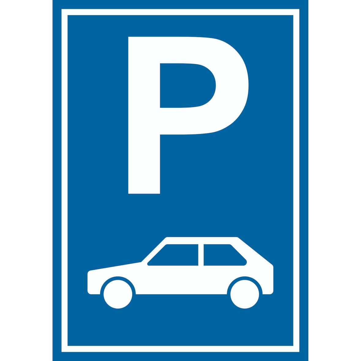 Parkplatz PKW / Auto Schild Nur für PKW A1 (594x841mm)