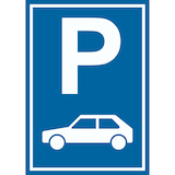 thumbnail of Parkplatz PKW / Auto Schild Nur für PKW A1 (594x841mm)
