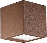 thumbnail of Silberne LED-Applikation 4,5W Doppelemission quadratisch IP65 4000K Braun - Außenwandleuchte aus Aluminium