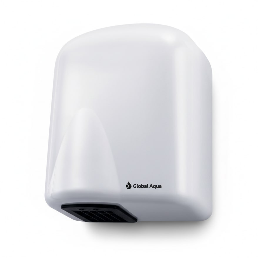 Secador de Manos ECO-Compact Global-Aqua S-200-C – Silencioso (45 dB), Sensor Automático, 1500W