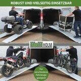 thumbnail of TRUTZHOLM 2 x Alu Auffahrrampe klappbar 307 cm extra lang 900 kg geriffelt Motorradrampen