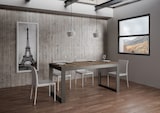 thumbnail of Ausziehbarer Tisch 90x180/284 cm Tecno Evolution Walnuss Anthrazit Gestell