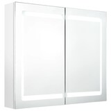 thumbnail of Helloshop26 - Mueble de baño con espejo LED 80 x 12 x 68 cm blanco brillo 02_0006584