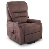 thumbnail of Fernsehsessel mit Aufstehhilfe, Relaxsessel mit elektrischer Liegefunktion, 2 Motoren, 120 kg belastbar, Mikrofaser, Kaffeebraun, Raburg Jan