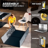 thumbnail of TwinThink Taquillas Vestuario 180cm de 6 Puertas Taquilla Metalica con Llave Taquillas Vestuario 6 Puertas Taquilla Vestuario Metalicas (Negro)