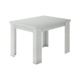 thumbnail of Dmora Ausziehbarer Esstisch Otto, Hilfsküchenkonsole, ausziehbarer Tisch, 100 % Made in Italy, cm 90x90h75, Lärche glänzend weiß