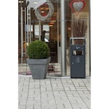 thumbnail of PROBBAX - AT-1271-DGRY - Cenicero de suelo per exterior con Cartaera - 33 x 28 x 89,5 cm - 20 L - Grigio oscuro