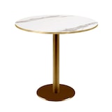 thumbnail of Restootab - Table Ø70cm Rome bistrot marbre blanc