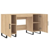 thumbnail of Bureau chêne sonoma 140x50x75 cm bois d'ingénierie Modèle Orion Office Prime