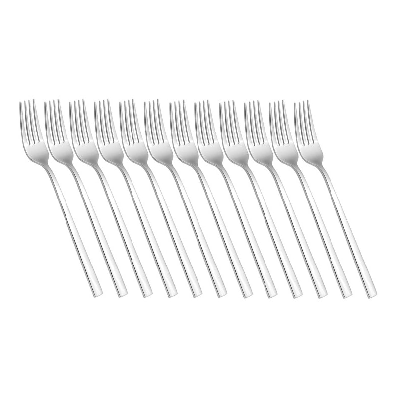 Salvinelli Alaska, set 12 forchetta tavola 4 mm in acciaio inox 18 C