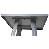 thumbnail of Conjunto mesa alta + 2x banco de bar HWC-A73, banco de bar mesa de bar, design industrial em metal ~ cinzento