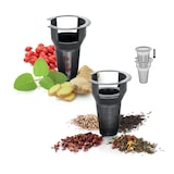 thumbnail of Tescoma Glas Teekanne mit Teesieb Kaffeekanne Teebereiter 1,25 L Anthrazitfarben
