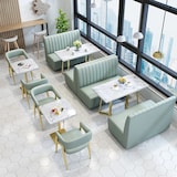 thumbnail of Gastro Sitzbank Dinerbank Sofa Gastronomiemöbel Cafe Bar Restaurants Hotel Einrichtung Stuhl Rosa