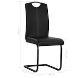 thumbnail of vidaXL Eetkamerstoelen 2 st kunstleer zwart
