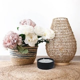 thumbnail of WellHome - Embalagem de 6 velas LED redondas pretas 20x20x8cm