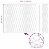 thumbnail of vidaXL Hexagonzaun Grün 1,4 x 25 m PVC