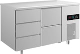 thumbnail of Gastro Edelstahl Kühltisch Umluft 3/2 Schubladen 1400x700x850mm -2/+8°C  281l