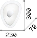 thumbnail of geko pl2, wandleuchte aus metall und glas, Ideal lux