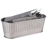 thumbnail of APS Besteckbehälter / Korb 29,5 x 12 cm, H: 10 cm 18/0 Edelstahl, matt poliert