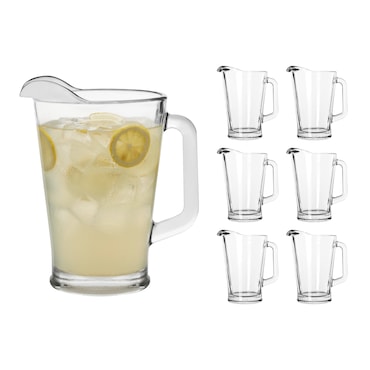 Libbey 6-delige set - Pitcher - 1774 ml Ø: 20 cm, H: 23,5 cm