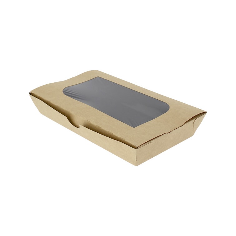 MONOUSO - Contenitore di Carta Premium 21x13x3,5cm 730ml (300 Pezzi)
