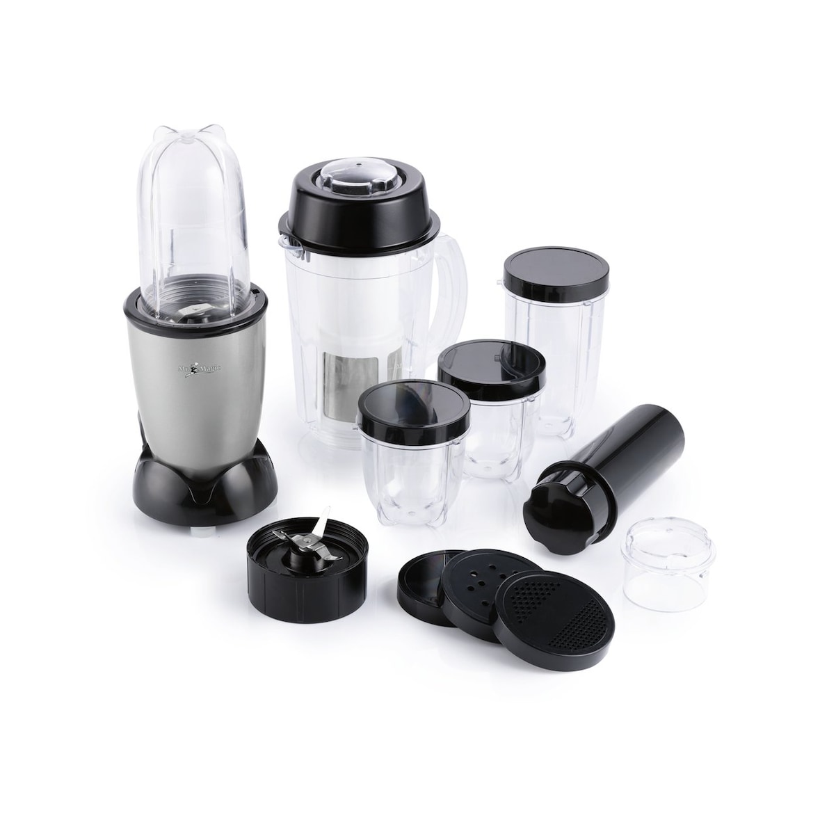 GOURMETmaxx Mr. Magic, 18-tlg. - mit Frischhaltedeckel - Shakes, Smoothies & Co.