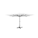 thumbnail of METRO PROFESSIONAL Sombrilla cuadrada, aluminio, 4 x 4 m, repelente al agua, blanco/gris
