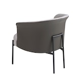 thumbnail of Angel Cerdá  Poltrona in tessuto grigio e similpelle grigio scuro 5109C