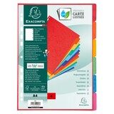 thumbnail of EXACOMPTA Jeu d'intercalaires 6 positions en carte lustrée 5/10e format A4 400g