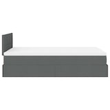 thumbnail of vidaXL Ottoman-Bett mit Matratze Dunkelgrau 120x200 cm Stoff